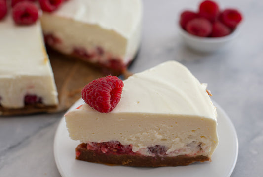 White Chocolate Raspberry Cheesecake